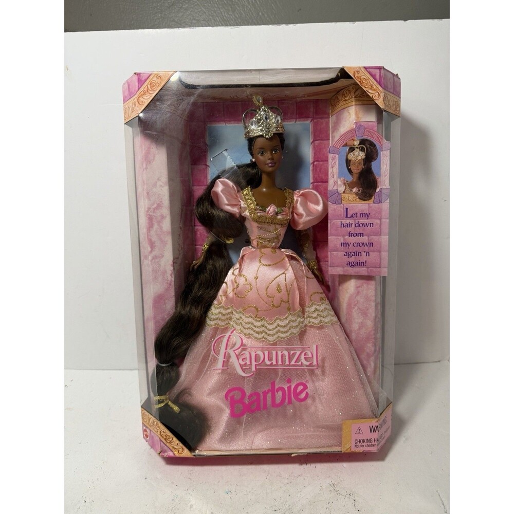 Rapunzel Princess Barbie Doll Black Hair African American 1997